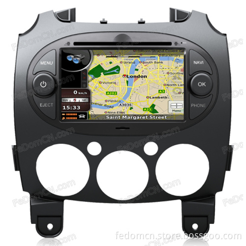 Car Audio DVD Player Bluetooth for iPod MP3/MP4 for Mazda 2